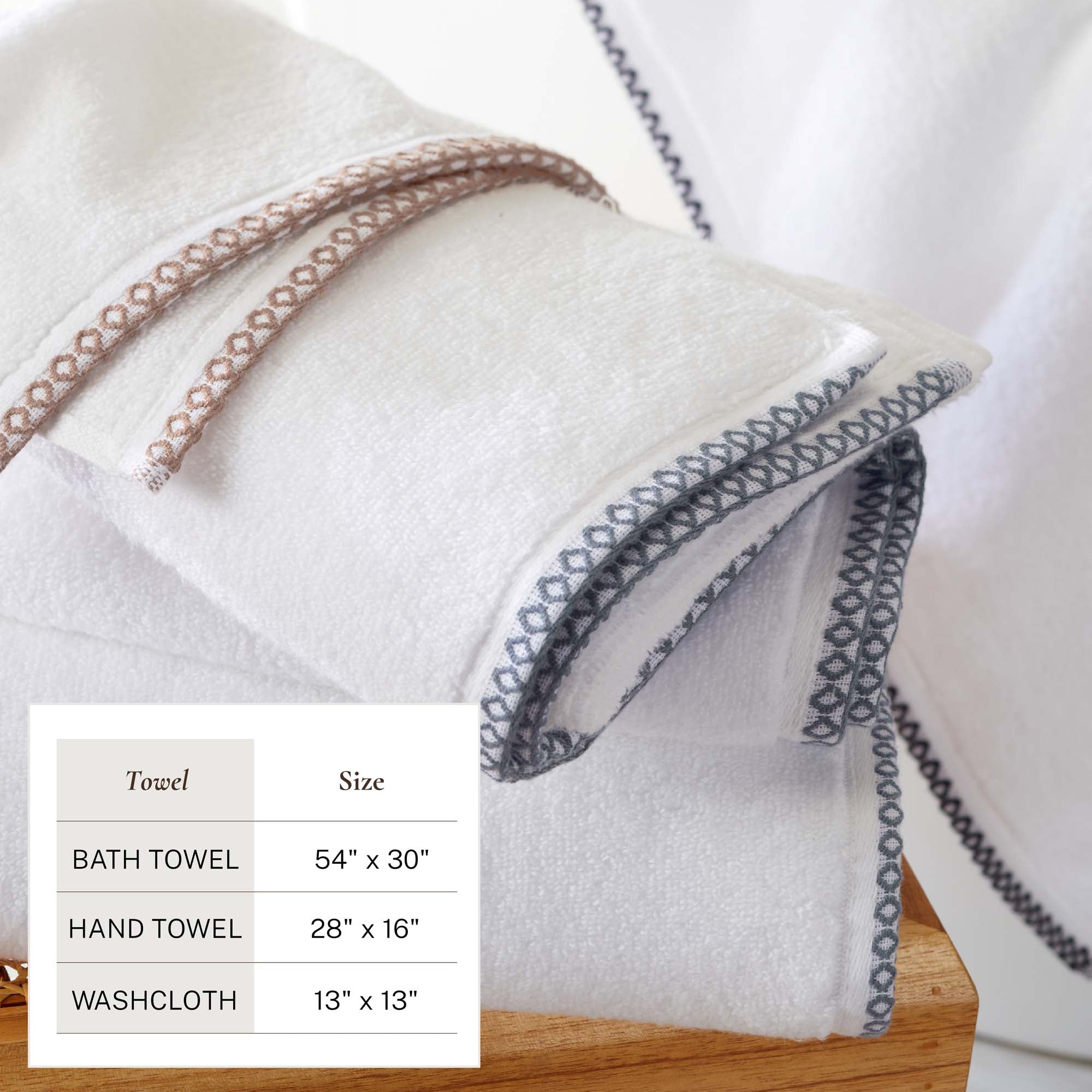 Cotton Border-Stitched Set - Valery Collection