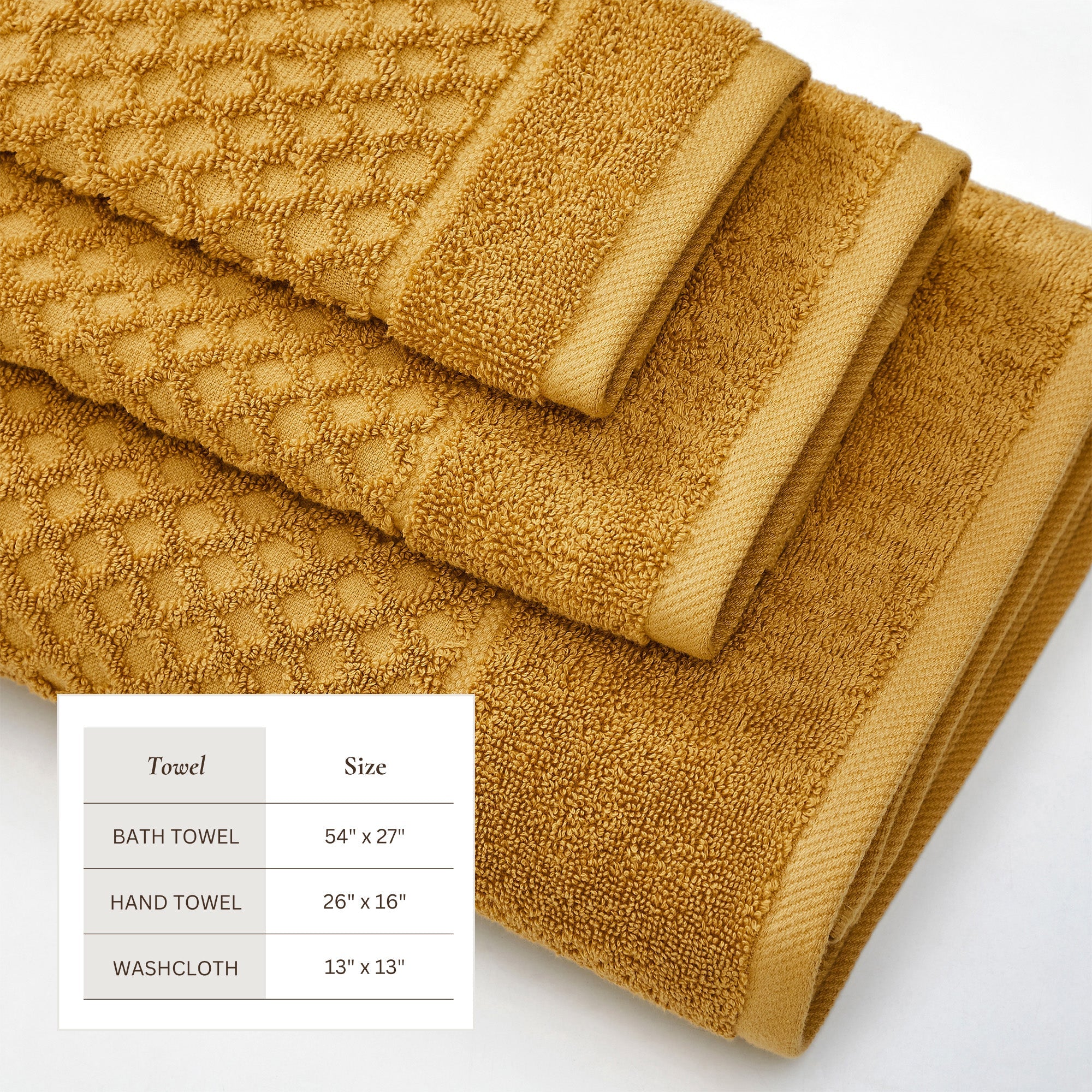 Cotton Diamond Bath Towel Set - Grayson Collection
