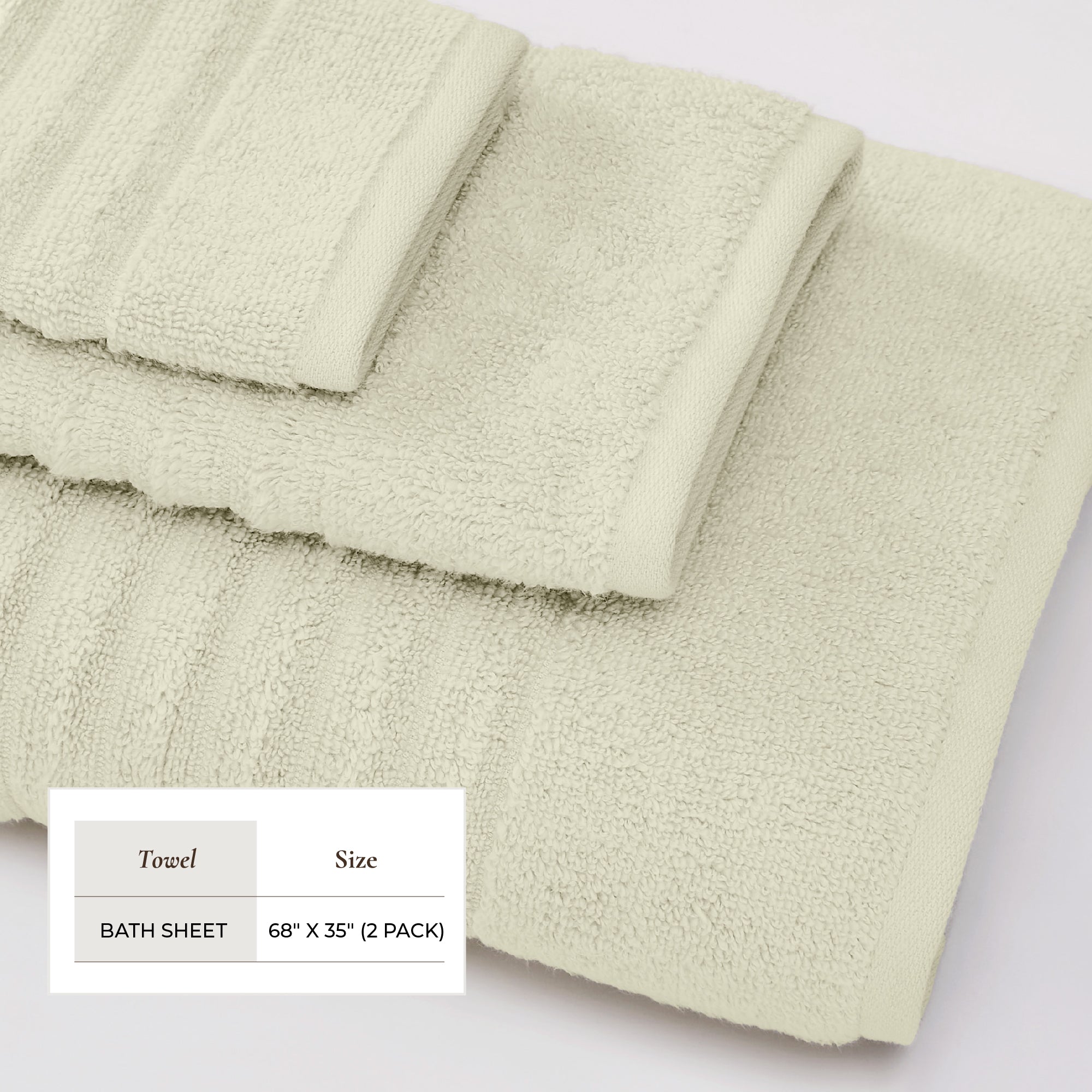 Combed Cotton Bath Towel Set - Karina Collection