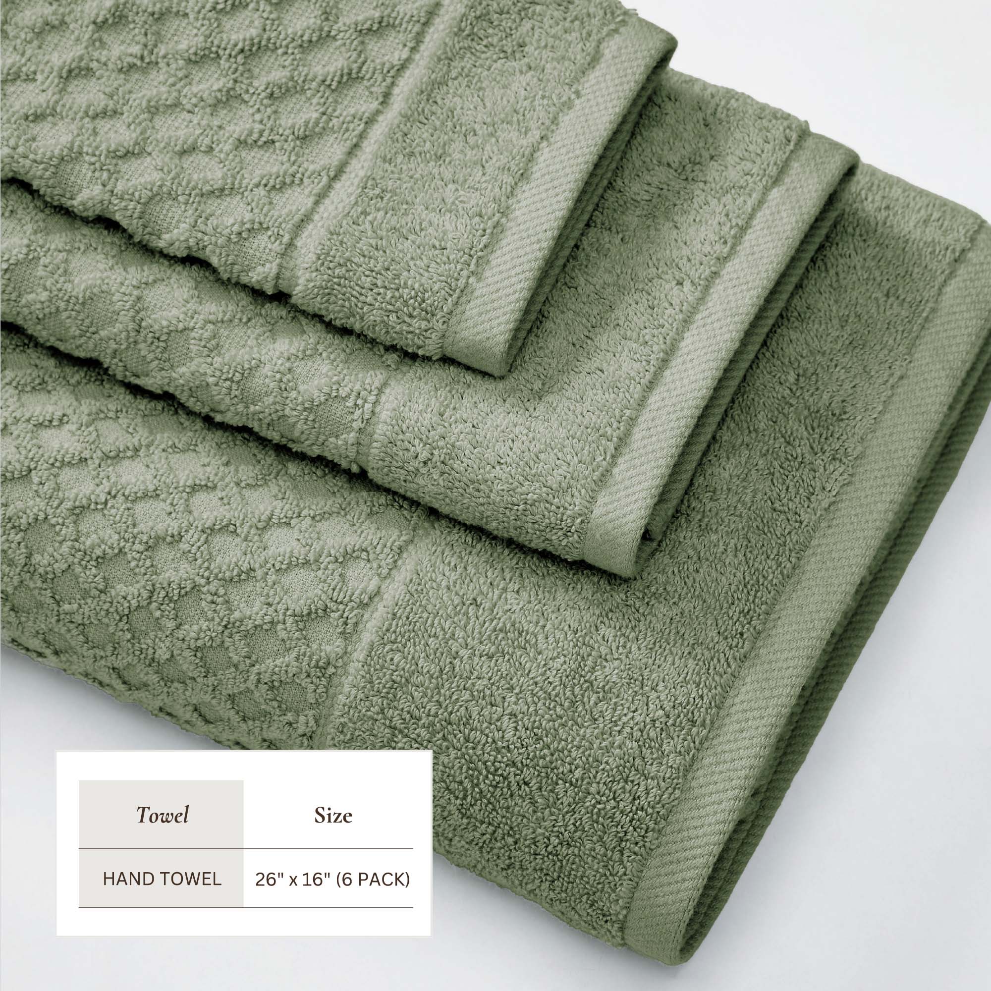 Cotton Diamond Bath Towel Set - Grayson Collection