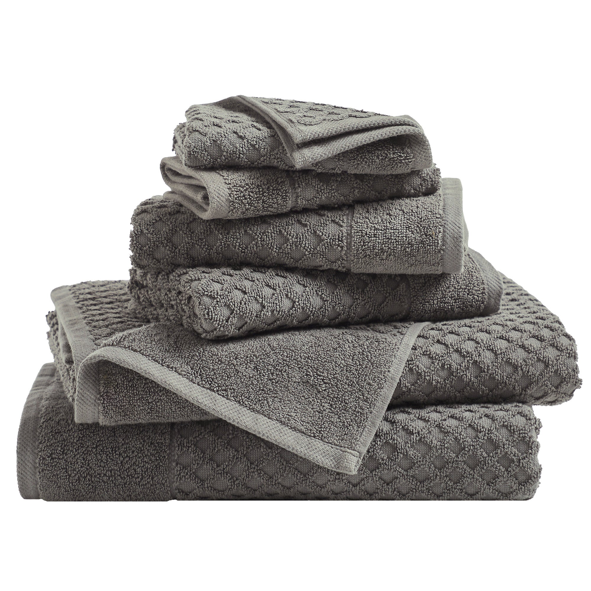 Cotton Diamond Bath Towel Set - Grayson Collection