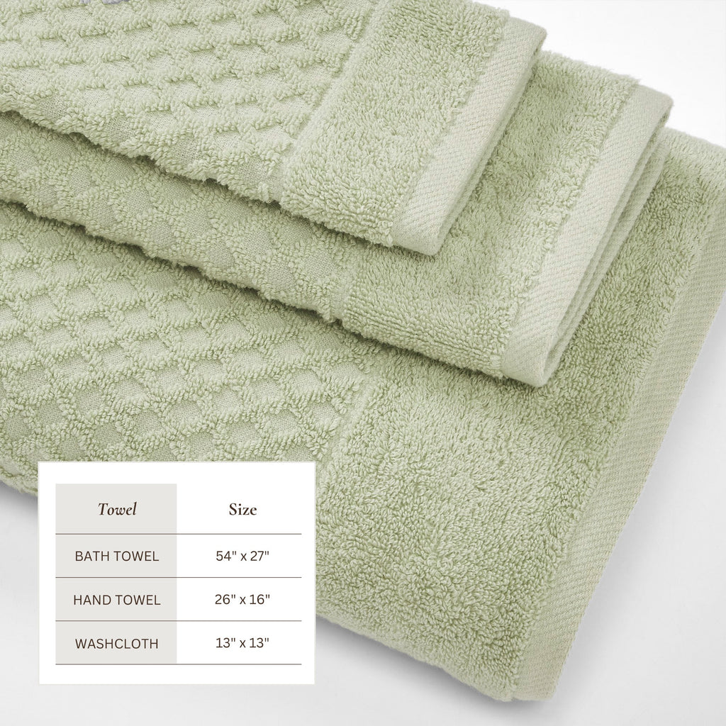 Cotton Diamond Bath Towel Set - Grayson Collection