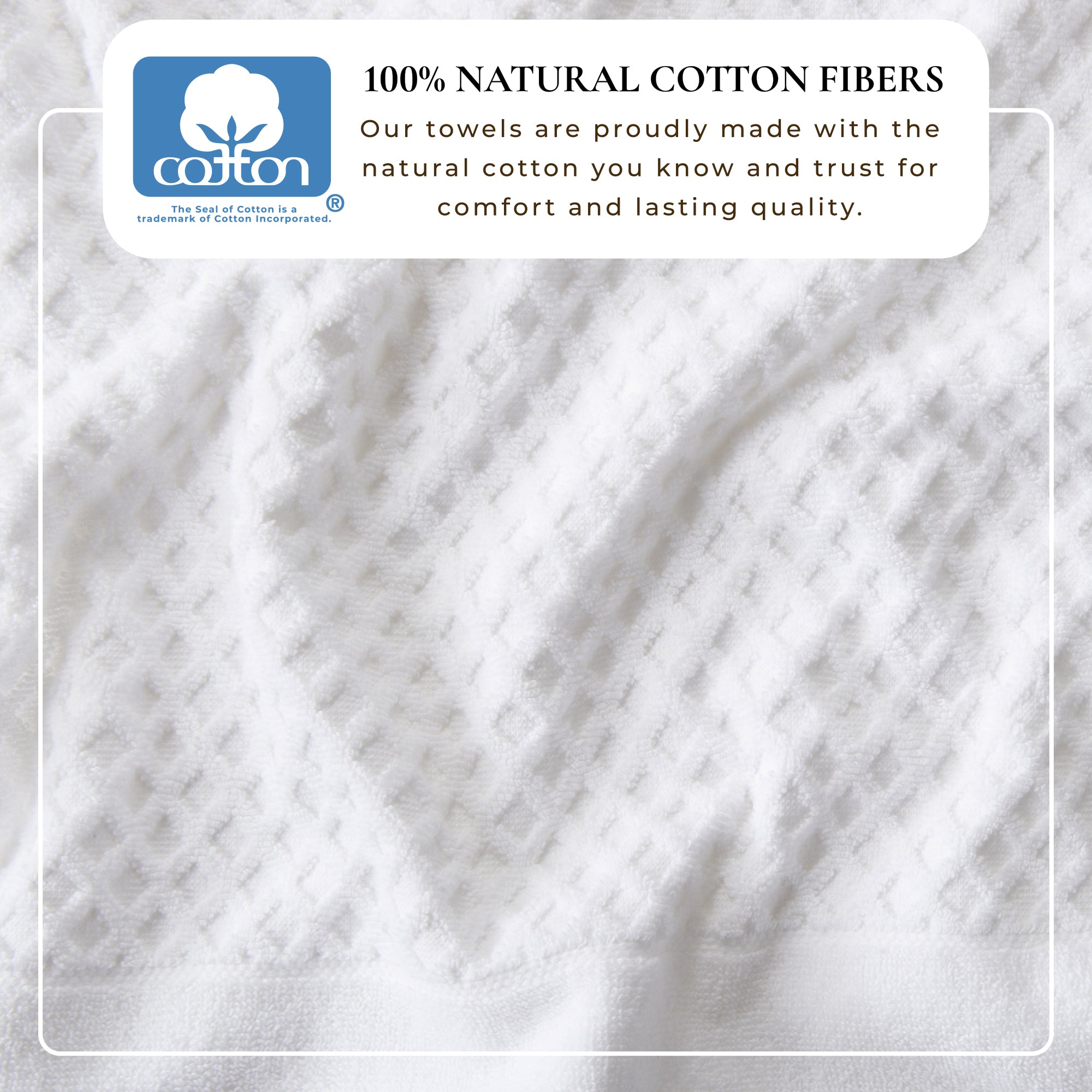 Cotton Diamond Bath Towel Set - Grayson Collection
