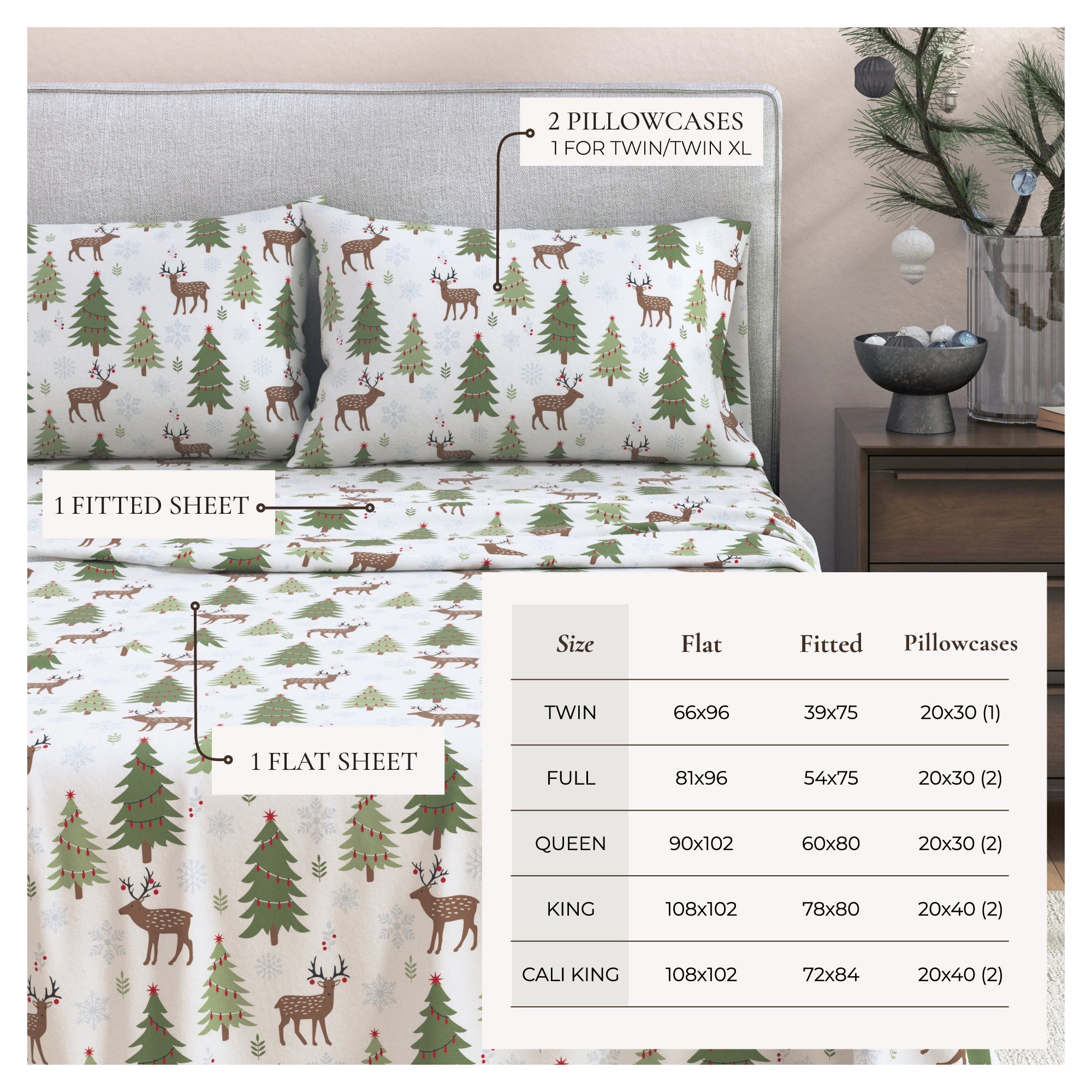 Turkish Cotton Flannel Sheet Sets - Boulder Collection