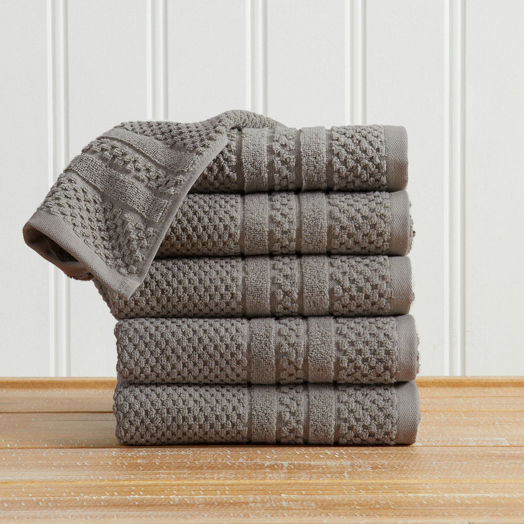 Checkered Jacquard Bath Towel Set - Giuliana Collection