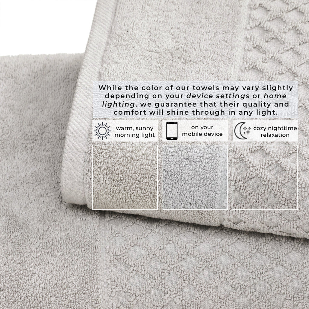 Cotton Diamond Bath Towel Set - Grayson Collection