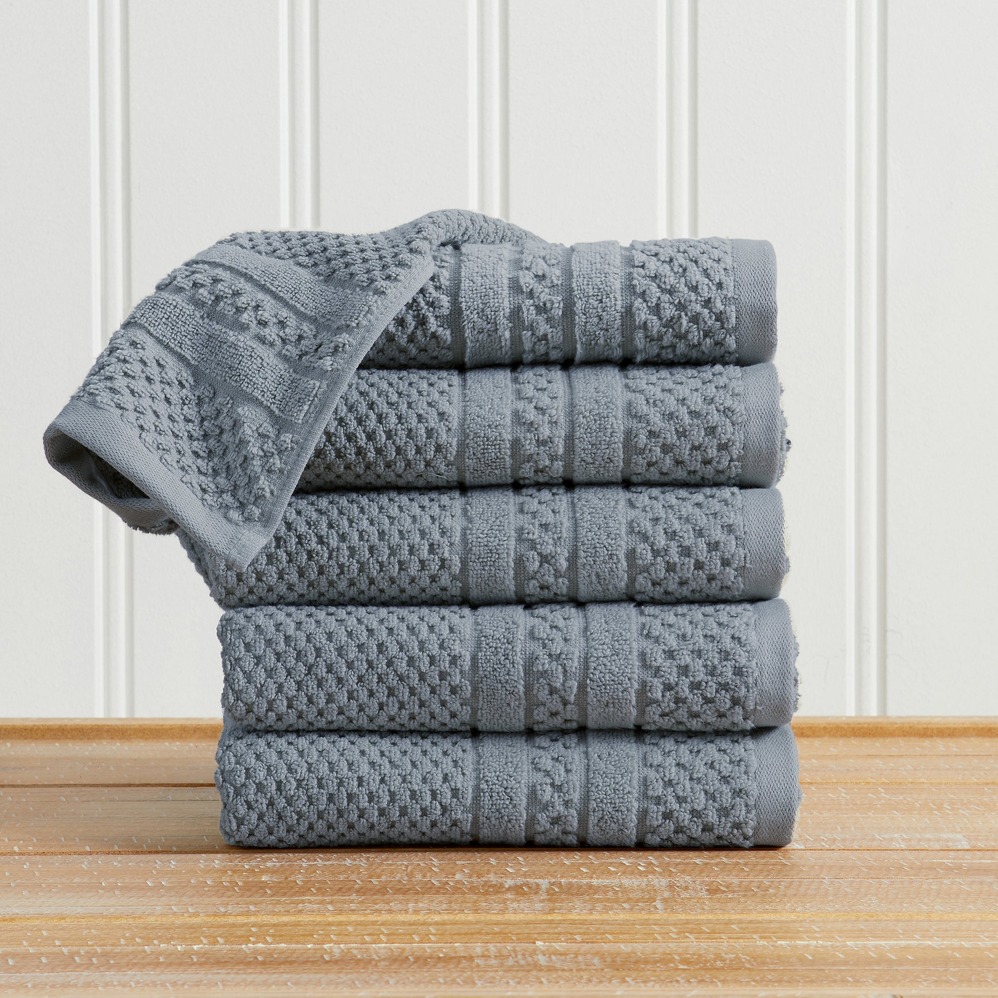 Checkered Jacquard Bath Towel Set - Giuliana Collection