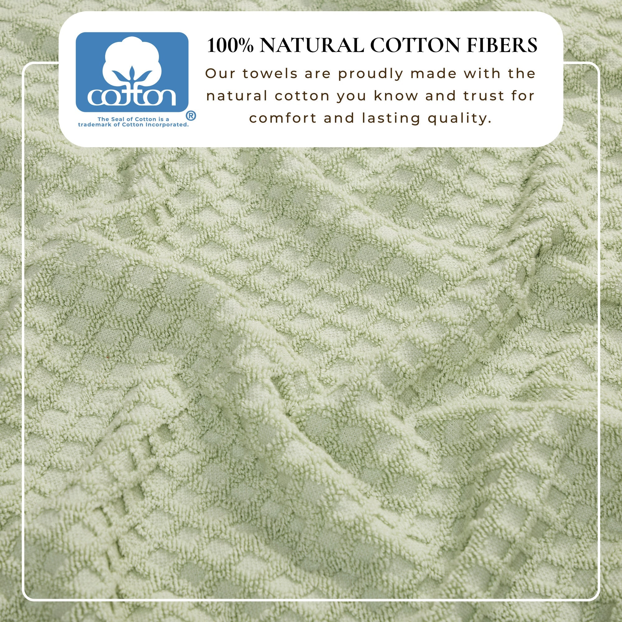 Cotton Diamond Bath Towel Set - Grayson Collection