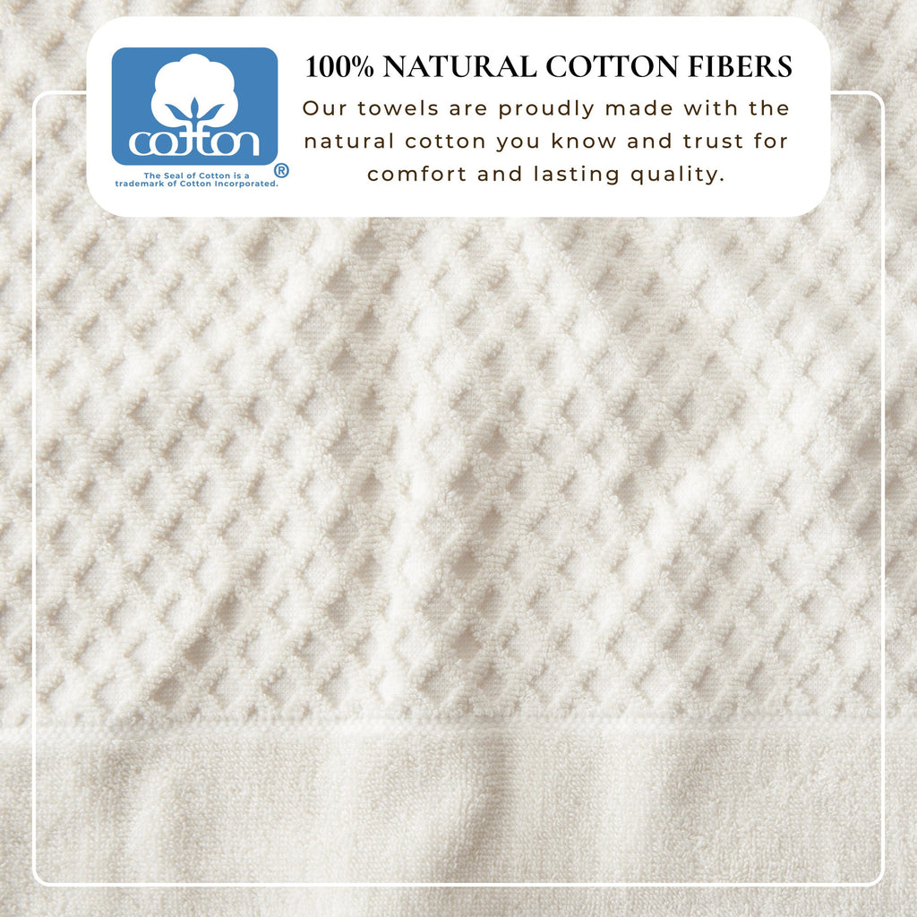 Cotton Diamond Bath Towel Set - Grayson Collection