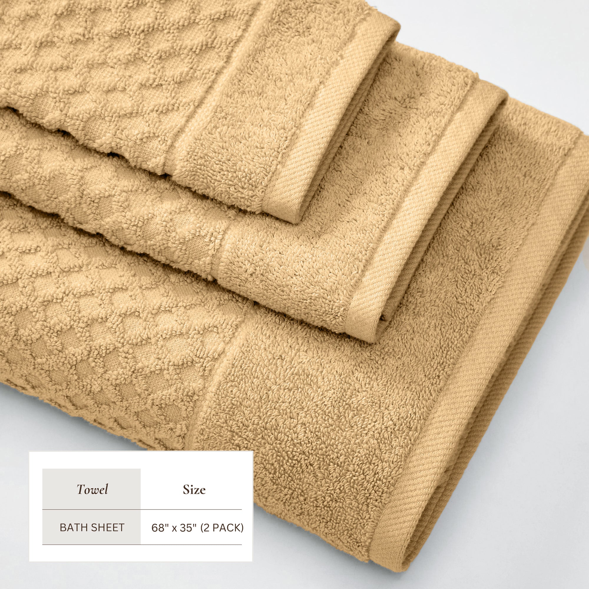 Cotton Diamond Bath Towel Set - Grayson Collection